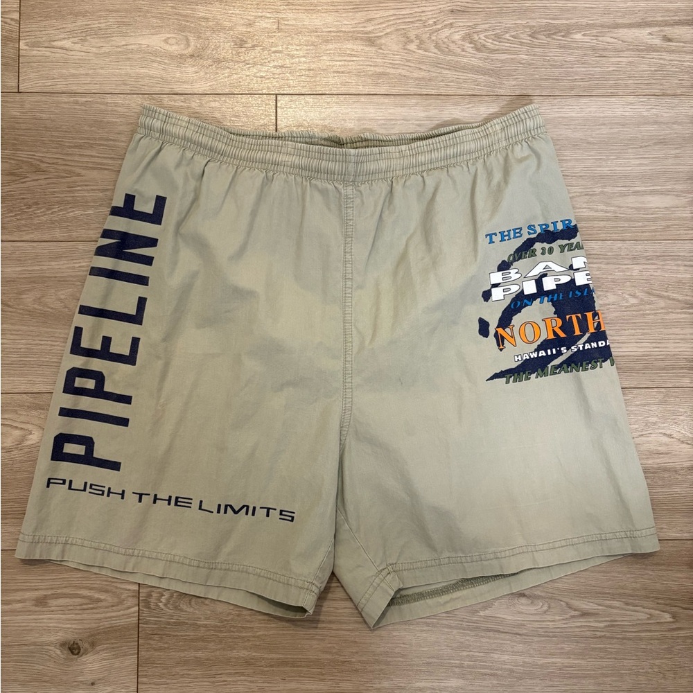 Retro Hawaii Graphic Board Shorts